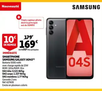 Auchan Smartphone samsung galaxy AO45 aanbieding
