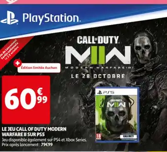 Auchan Le jeu call of duty modern warfare II sur ps5 aanbieding