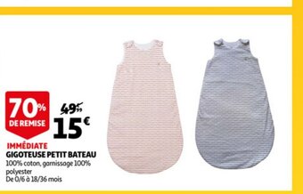 Auchan Gigoteuse petit bateau aanbieding