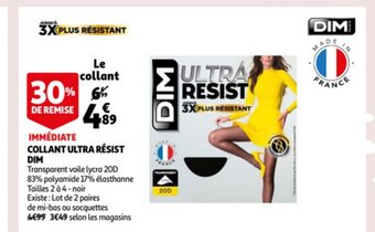 Auchan Collant ultra resist dim aanbieding