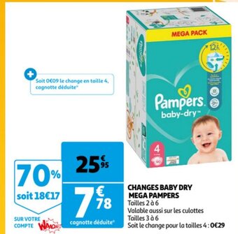 Changes baby dry mega pampers