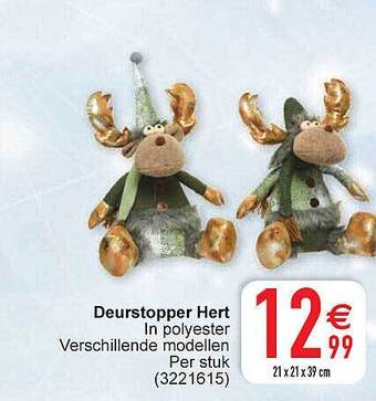 Deurstopper hert
