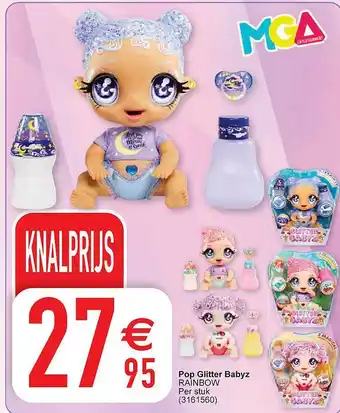 Cora Pop glitter babyz rainbow aanbieding