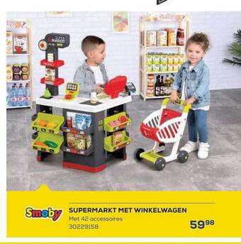 Supra Bazar Supermarkt met winkelwagen aanbieding