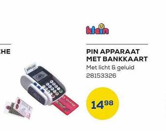 Pin apparaat met bankkaart