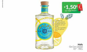 Intermarché Malfy gin con limone aanbieding