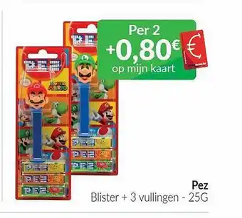 Intermarché Pez blister + 3 vullingen aanbieding