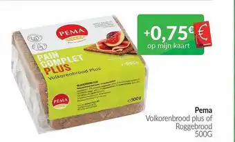 Intermarché Pema volkorenbrood plus of roggebrood aanbieding
