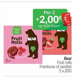 Bear fruit rolls
