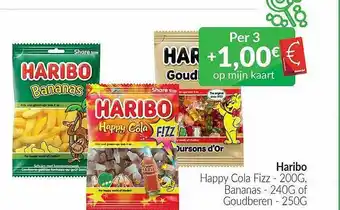 Intermarché Haribo happy cola fizz, bananas, goudberen aanbieding