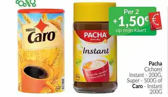 Intermarché Pacha cichorei instant, super of caro instant aanbieding
