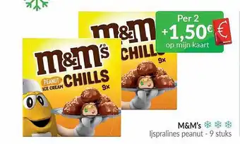 Intermarché M&m's ijspralines peanut aanbieding