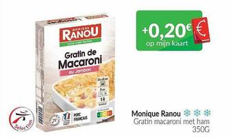 Intermarché Monique ranou gratin macaroni met ham aanbieding