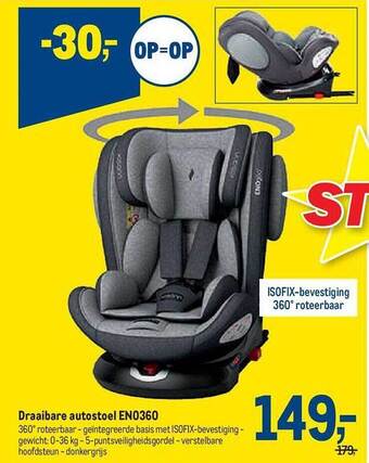Draaibare autostoel
