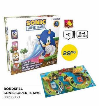 Supra Bazar Bordspel sonic super teams aanbieding