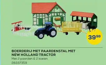 Supra Bazar Boerderij met paardenstal met new holland tractor aanbieding