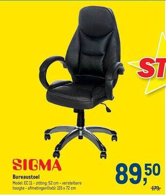 Makro Sigma bureaustoel aanbieding