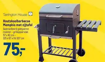 Makro Tarrington house houtskoolbarbecue memphis met zijtafel aanbieding