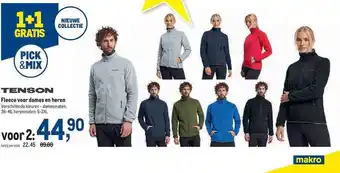 Makro Tenson fleece voor dames en heren aanbieding