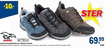 Makro Hawks lederen bergschoenen voor dames en heren aanbieding