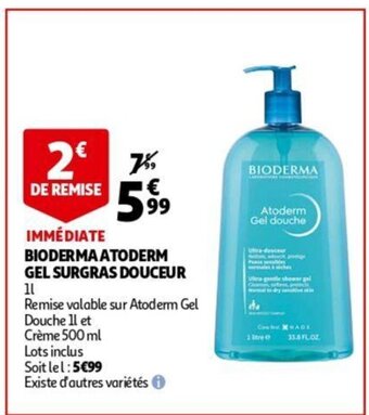 Bioderma Atoderm Gel Surgras Douceur 1L