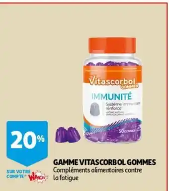 Auchan Gamme Vitascorbol Gommes aanbieding