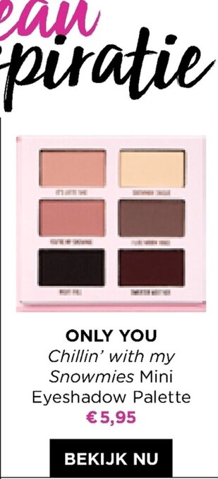 ICI PARIS XL Only You Chillin' With my Snowmies Mini Eyeshadow Palette aanbieding