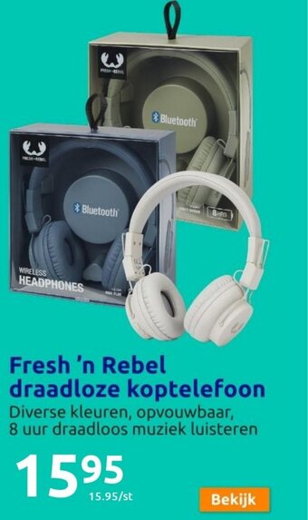 Action Fresh 'n Rebel Draadloze Koptelefoon aanbieding