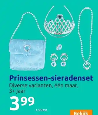 Action Prinsessen-sieradenset Diverse Varianten, een maat, 3+ Jaar aanbieding