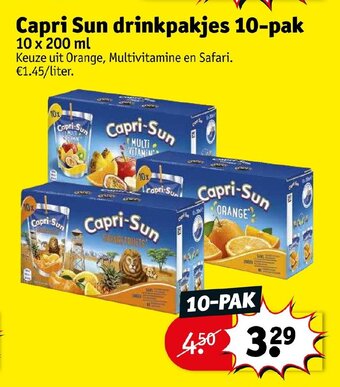 Kruidvat Capri Sun Drinkpakjes 10-pak 10 x 200 ml aanbieding