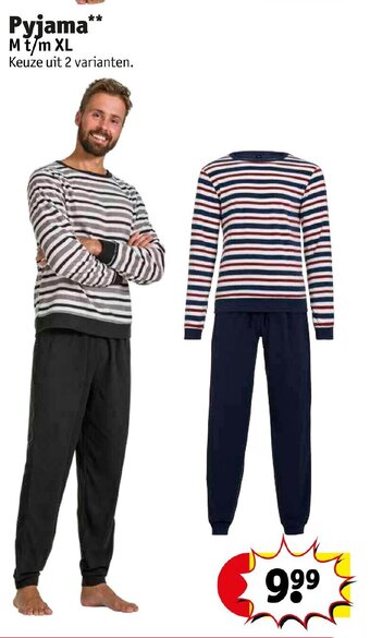 Kruidvat Pyjama M t/m XL aanbieding
