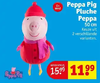 Kruidvat Peppa pig pluche Peppa 50CM aanbieding