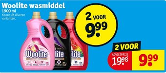 Kruidvat Woolite wasmiddel 1900ML aanbieding