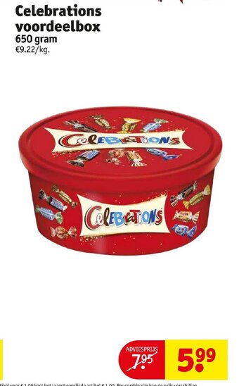 Celebrations voordeelbox 650 gram