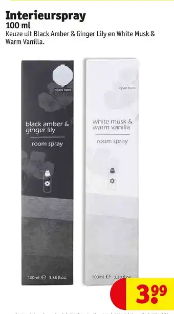 Interieurspray black amber & ginger lily 100ML