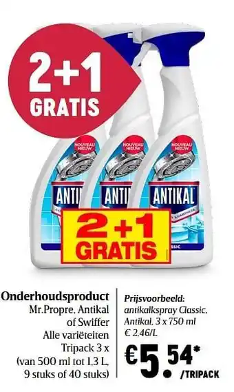 Delhaize Onderhoudsproducten aanbieding