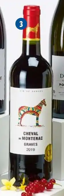 Lidl Cheval de Montenac Graves AOP 2019 75CL nr. 179815 aanbieding