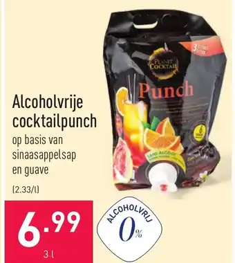 ALDI Alcoholvrije cocktailpunch 3 L aanbieding