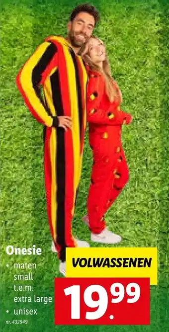 Lidl Onesie volwassenen nr. 432949 aanbieding
