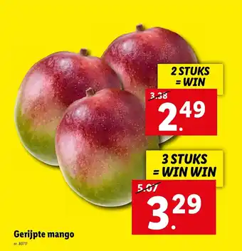 Lidl Gerijpte mango 2 stuks nr. 80711 aanbieding