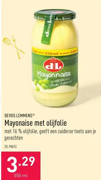 ALDI Mayonaise met olijfolie 50 ml aanbieding