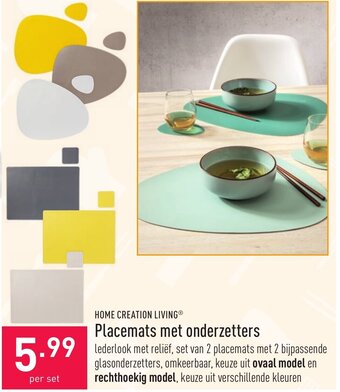 ALDI Placemats met onderzetters aanbieding