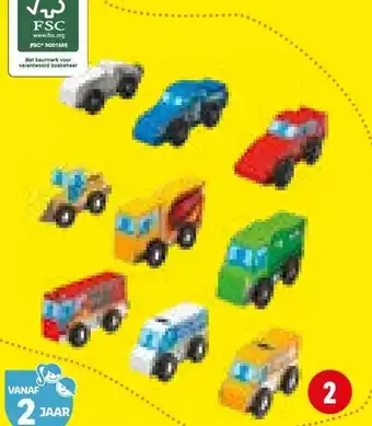 Lidl Playtive Junior houten voertuigenset nr. 391013-100356689 aanbieding