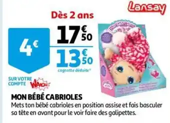 Auchan Mon bebe cabrioles aanbieding