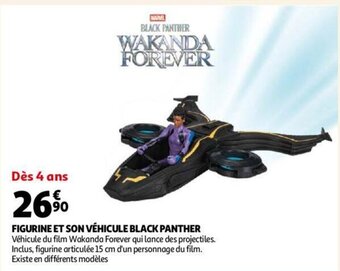 Figurine et son vehicule Black Panther