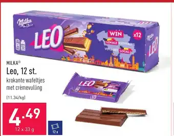 ALDI Milka leo, 12 st 12 x 33 g aanbieding