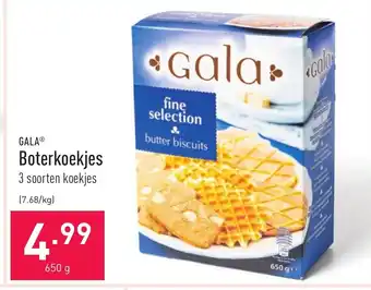 ALDI Gala Boterkoekjes 650 g aanbieding