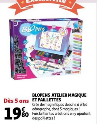 Auchan Blopens atelier magique et paillettes aanbieding