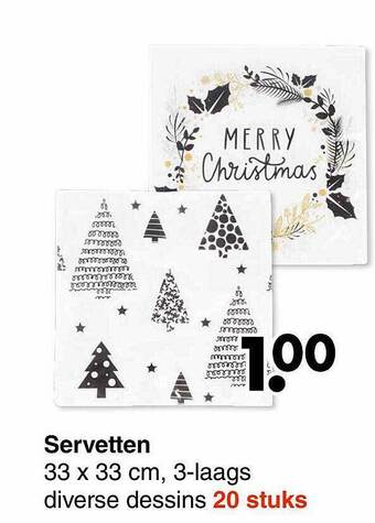 Wibra Servetten aanbieding