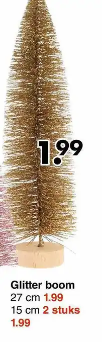 Wibra Glitter boom aanbieding